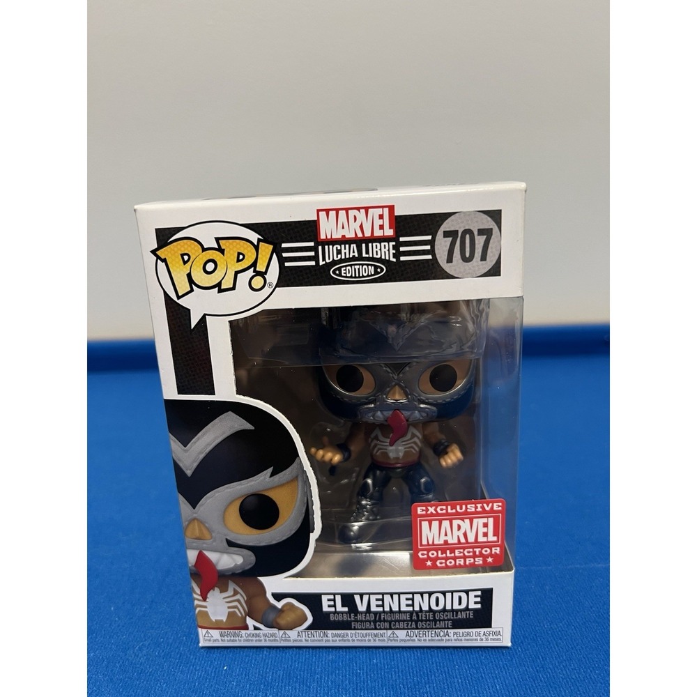 Funko Pop! Marvel Lucha Libre El Venenoide Venom #707 Vinyl Bobble-Head